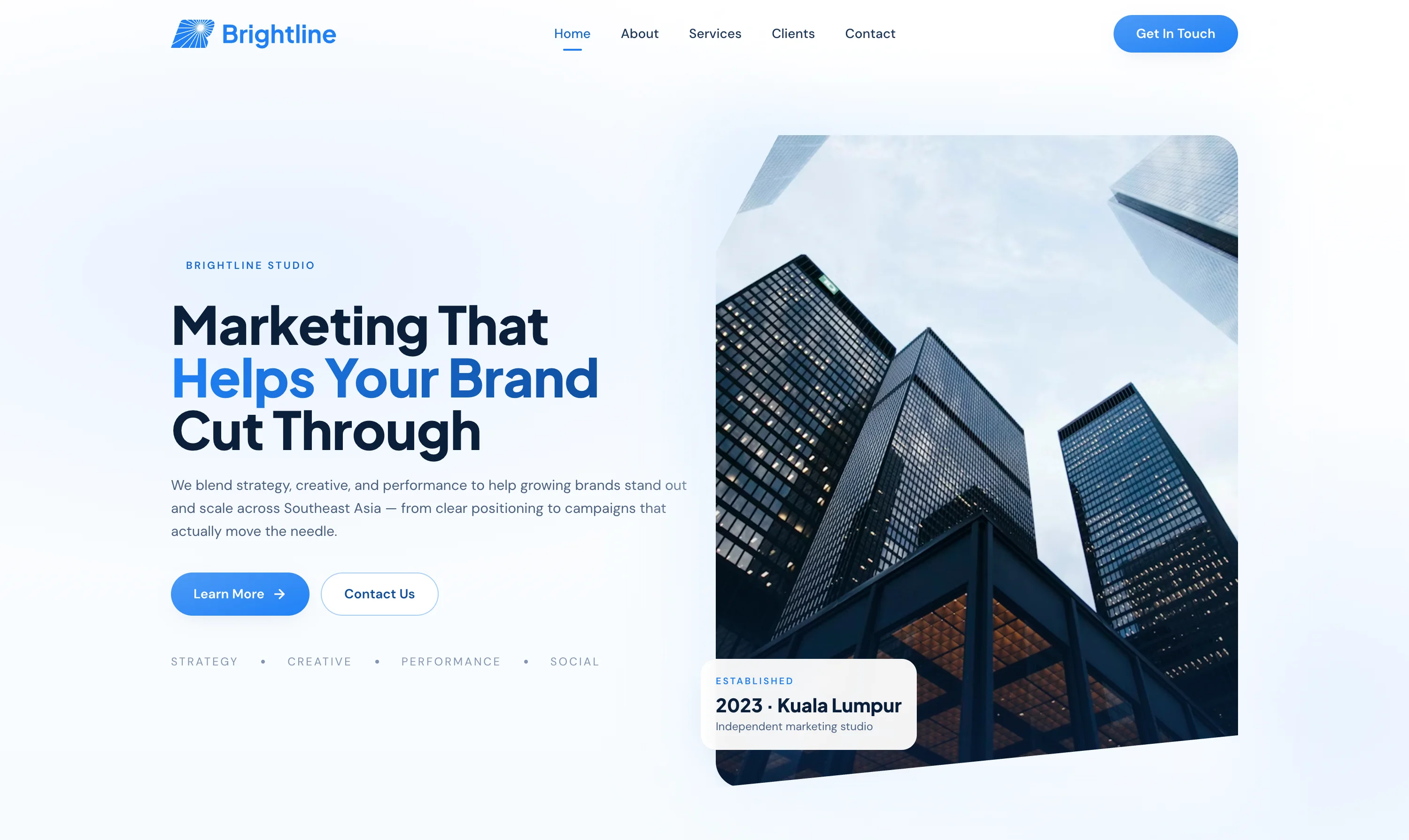 Brightline Studio — screenshot